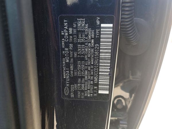 2024 HYUNDAI TUCSON — VINS
