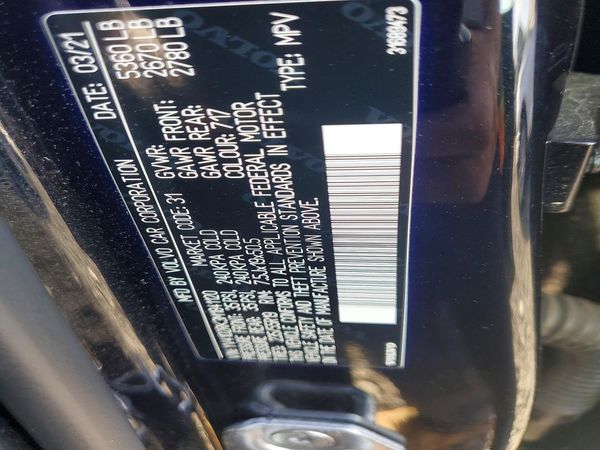 2021 VOLVO XC60 — VINS