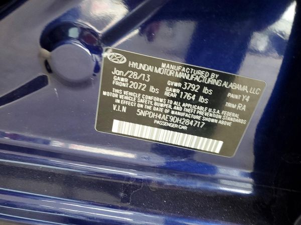 2013 HYUNDAI ELANTRA — VINS