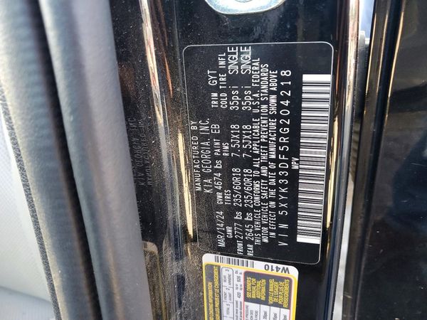 2024 KIA SPORTAGE — VINS