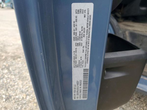 2020 RAM PROMASTER 3500 VF — VINS