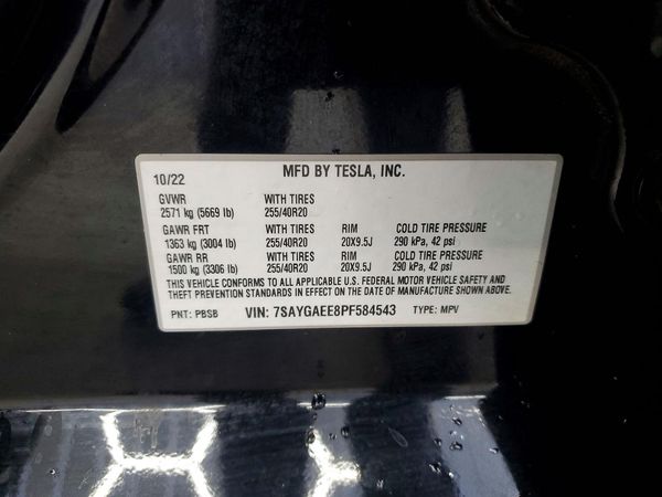 2023 TESLA MODEL Y — VINS