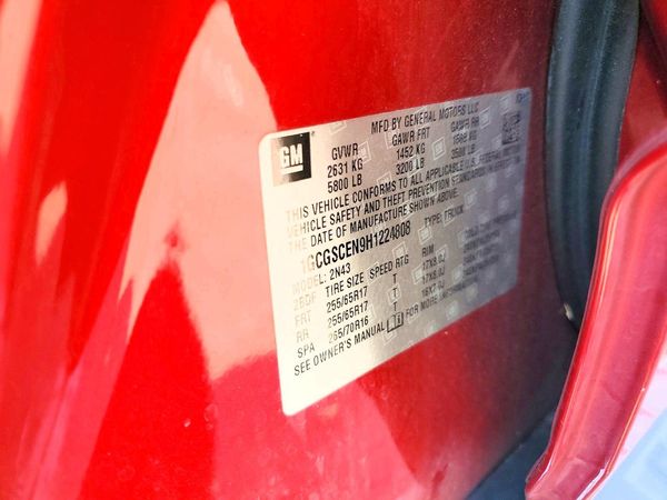 2017 CHEVROLET COLORADO LT — VINS