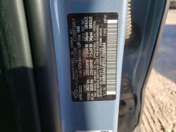 2022 HYUNDAI IONIQ SE — VINS