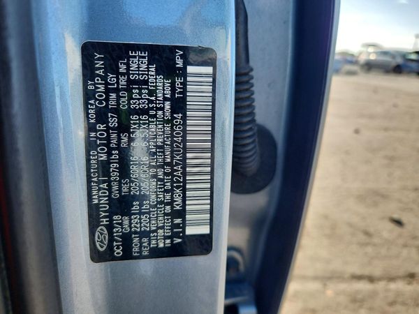 2019 HYUNDAI KONA — VINS