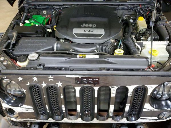 2014 JEEP WRANGLER Sport — Engine bay
