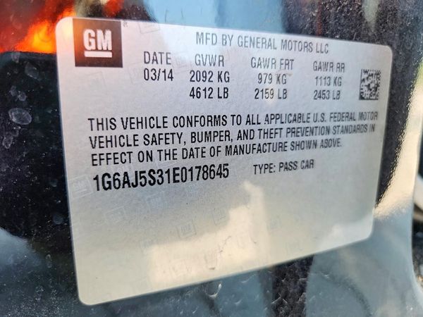 2014 CADILLAC ATS — VINS