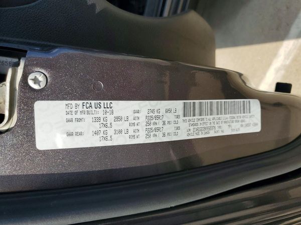 2019 DODGE GRAND CARAVAN — VINS