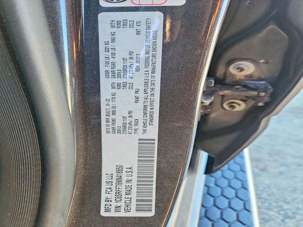 2022 RAM 1500 Big Horn, Lone Star — VINS