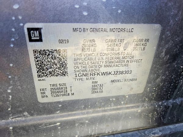 2019 CHEVROLET TRAVERSE LS — VINS