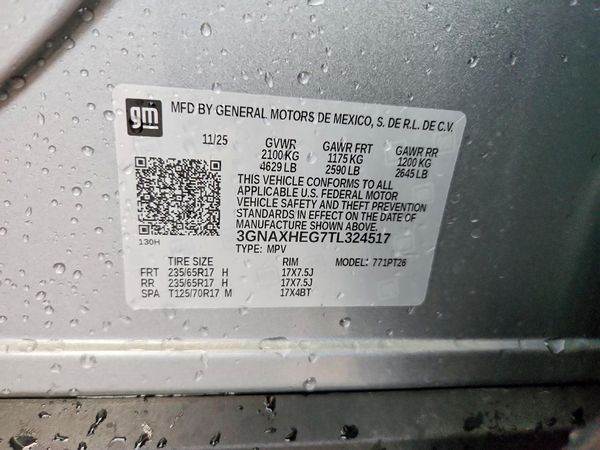 2026 CHEVROLET EQUINOX 1LT — VINS