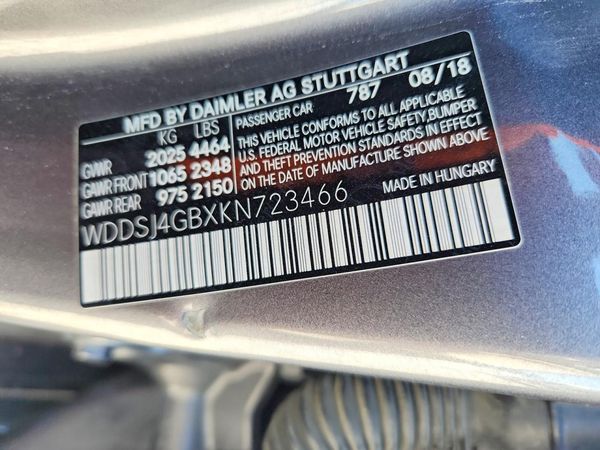 2019 MERCEDES-BENZ CLA CLA250-4M — VINS
