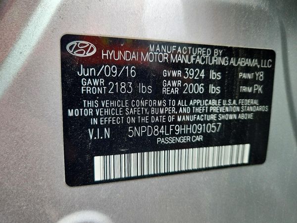 2017 HYUNDAI ELANTRA — VINS