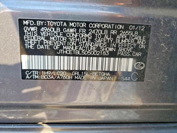 2013 LEXUS GS 350 — VINS