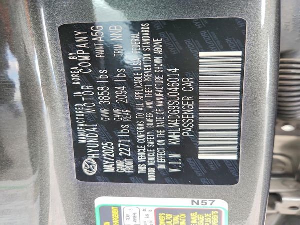2025 HYUNDAI ELANTRA SEL Sport — VINS