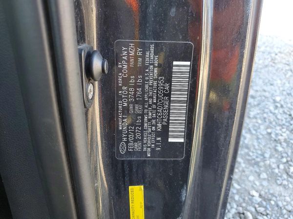 2012 HYUNDAI VELOSTER GLS(Middle grade) — VINS