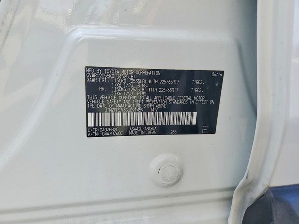 2016 TOYOTA RAV4 — VINS