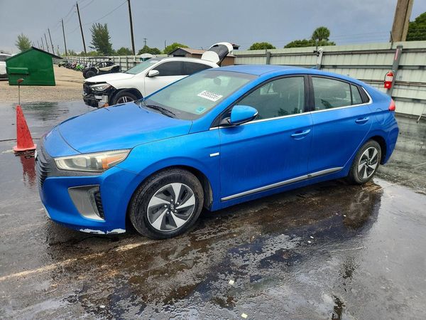 2017 HYUNDAI IONIQ Blue — Front 3/4