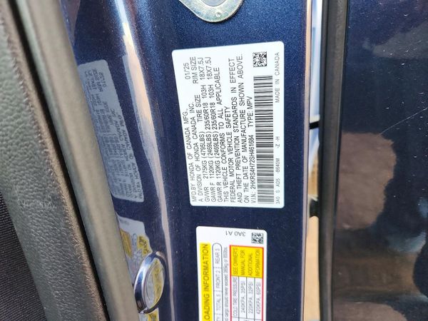 2025 HONDA CR-V — VINS
