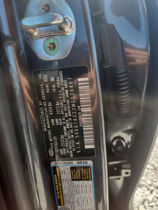 2021 KIA K5 — VINS