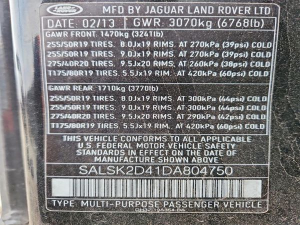 2013 LAND ROVER RANGEROVER HSE LUX — VINS