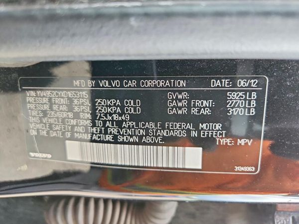 2013 VOLVO XC90 — VINS