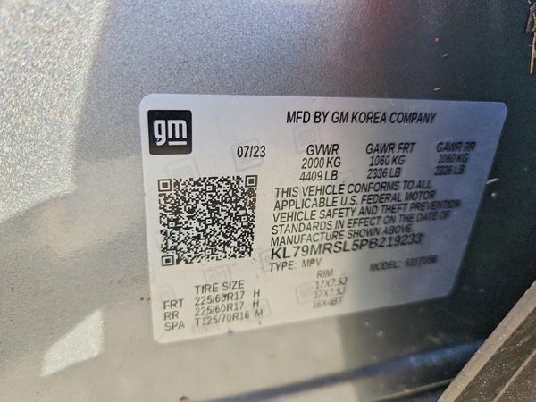 2023 CHEVROLET TRAILBLAZE LT — VINS