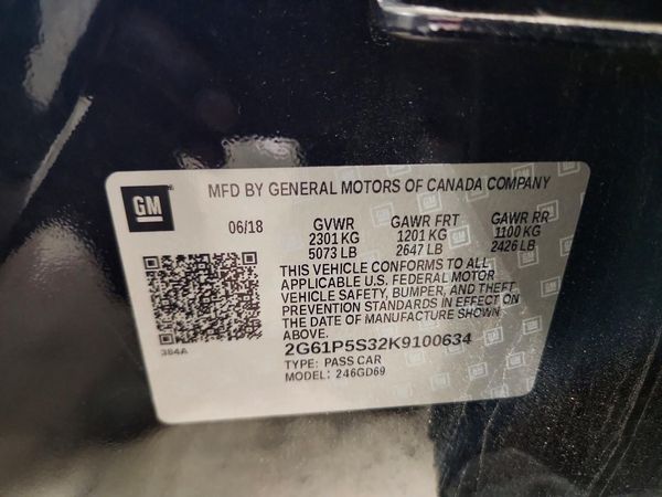 2019 CADILLAC XTS Premium Luxury — VINS