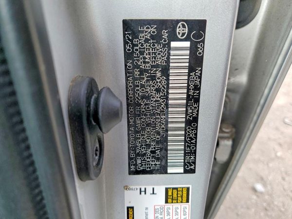 2021 TOYOTA PRIUS — VINS