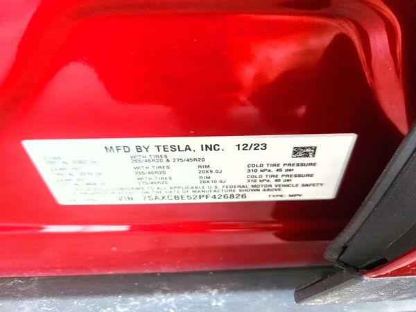 2023 TESLA MODEL X — VINS
