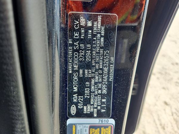 2021 KIA FORTE FE, LXS — VINS
