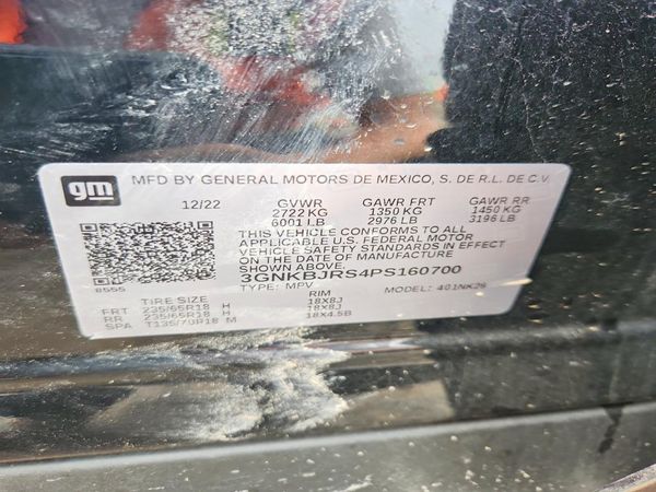 2023 CHEVROLET BLAZER 3LT — VINS