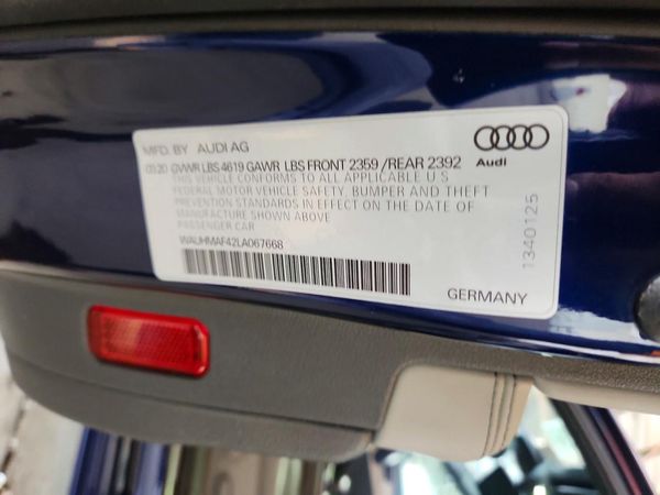 2020 AUDI A4 — VINS