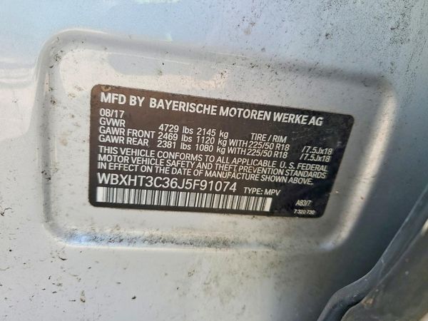 2018 BMW X1 xDrive28i — VINS