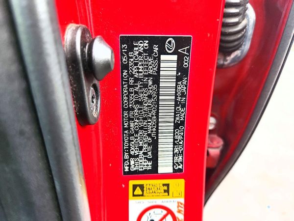 2013 LEXUS CT — VINS