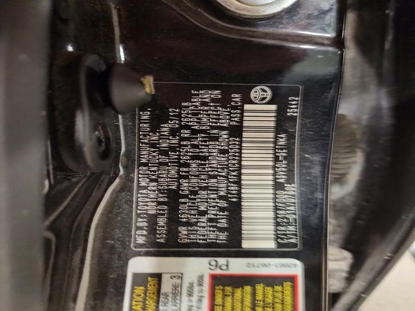 2012 TOYOTA CAMRY — VINS