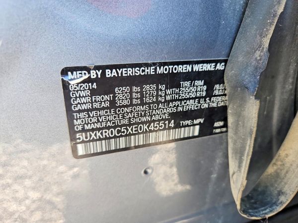 2014 BMW X5 xDrive35i — VINS