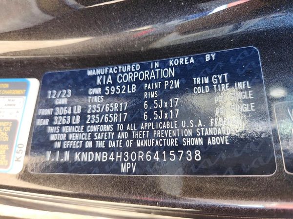 2024 KIA CARNIVAL — VINS