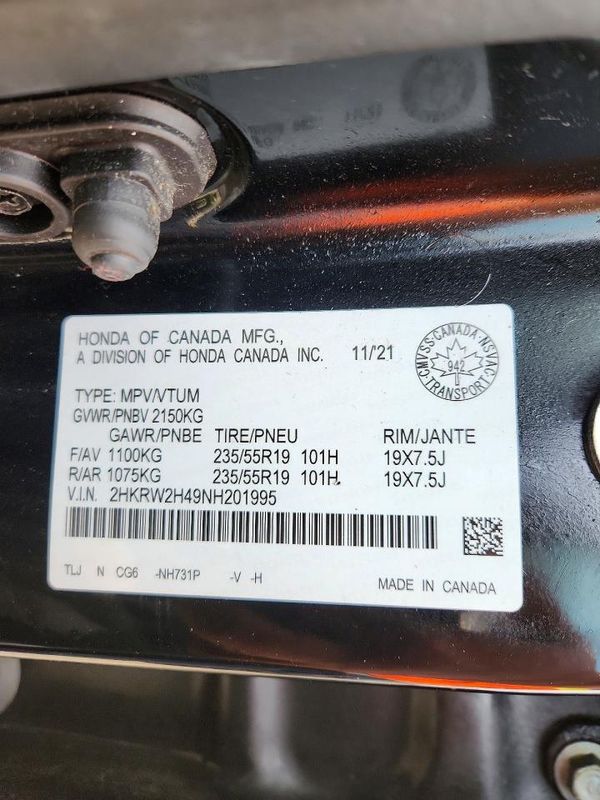 2022 HONDA CRV Sport — VINS