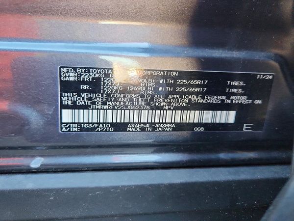 2025 TOYOTA RAV4 XLE — VINS