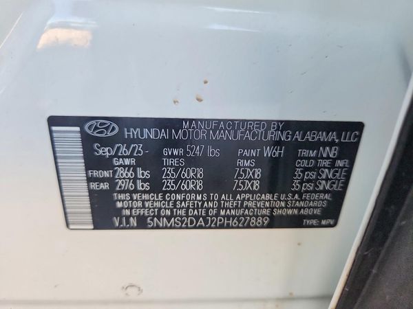 2023 HYUNDAI SANTA FE — VINS