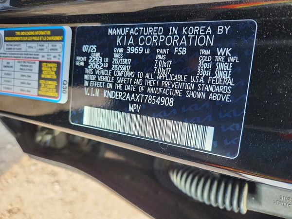 2026 KIA SELTOS — VINS