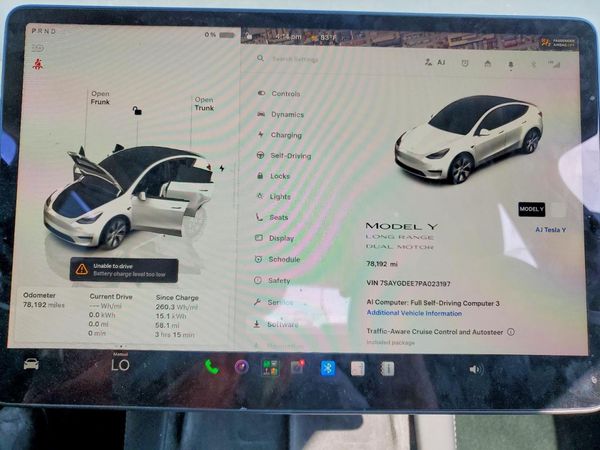 2023 TESLA MODEL Y — ODOM