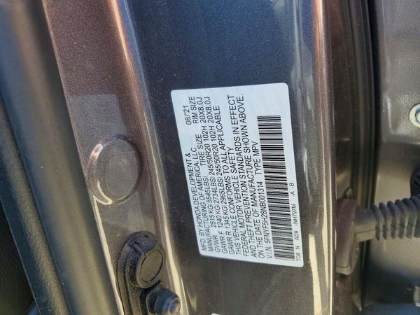 2022 HONDA PILOT — VINS