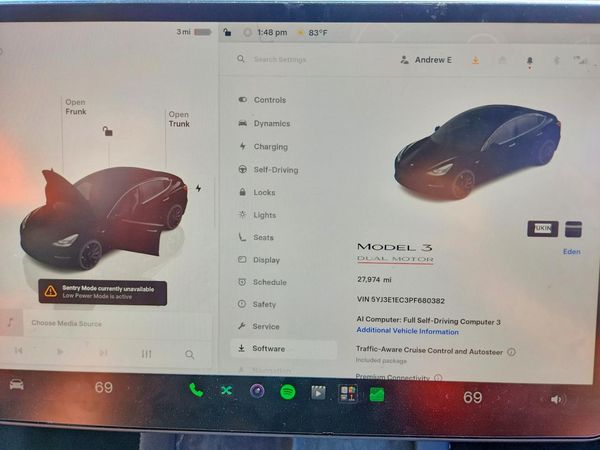 2023 TESLA MODEL 3 — ODOM