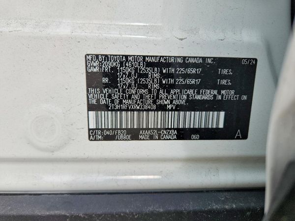 2024 TOYOTA RAV4 LE — VINS