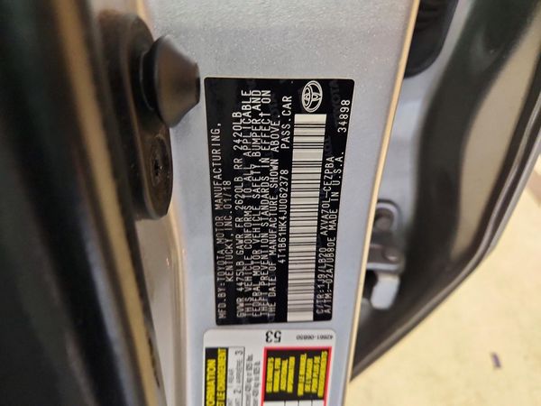 2018 TOYOTA CAMRY XSE — VINS