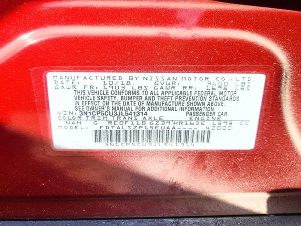 2018 NISSAN KICKS — VINS