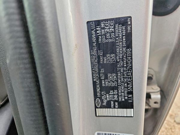 2022 HYUNDAI TUCSON Limited — VINS