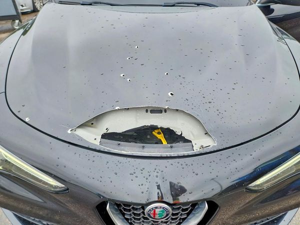 2018 ALFA ROMEO STELVIO TI AWD — Engine bay